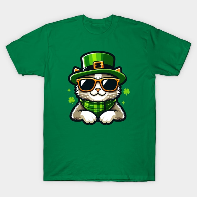 St catricks day  st patricks funny cat T-Shirt by Mpd Art